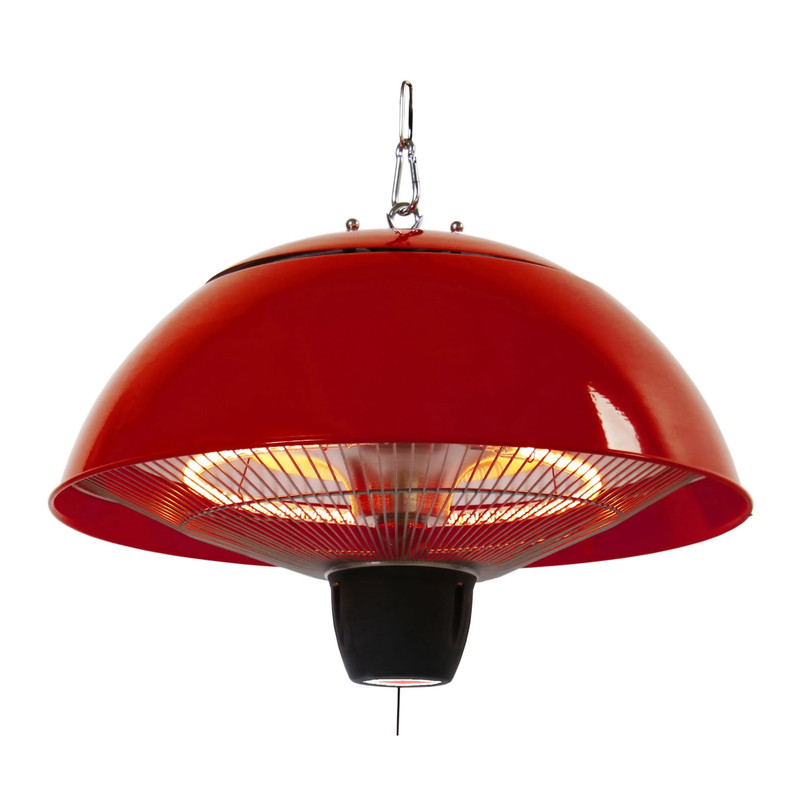 Infrared Electric Outdoor Heater - Hanging - Red